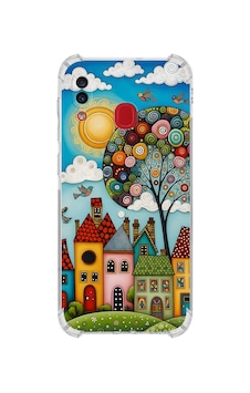 Printify Samsung Galaxy A20 İle Uyumlu Düşlerin Dansı Serisi Gökyüzü Şehri Tasarımlı Uv Baskılı Köşe Korumalı Antişok Kılıf Şeffaf Printify Samsung Galaxy A20 İle Uyumlu Düşlerin Dansı Serisi Gökyüzü Şehri Tasarımlı Uv Baskılı Köşe Korumalı Antişok Kılıf Şeffaf