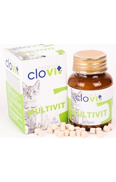 Clovit Multivit kediler için multivitamin ve amino asit takviyes