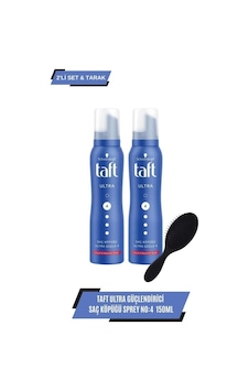 Taft Ultra Güçlendirici 150 Ml Saç Köpüğü X 2 Adet+tarak set-hnkl-5192-6301 Taft Ultra Güçlendirici 150 Ml Saç Köpüğü X 2 Adet+tarak set-hnkl-5192-6301