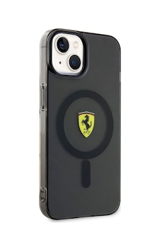 Apple iPhone Uyumlu 14 Plus Kılıf Ferrari M-safe Şarj Özellikli Yarı Transparan Dizayn Kapak Apple iPhone Uyumlu 14 Plus Kılıf Ferrari M-safe Şarj Özellikli Yarı Transparan Dizayn Kapak