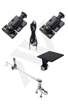Cam Balkon Aksesuar Seti 2 Li Kilit + Çıkış Kapağı + Stoplama Aparatı + Montaj Vidaları Cam Balkon Aksesuar Seti 2 Li Kilit + Çıkış Kapağı + Stoplama Aparatı + Montaj Vidaları