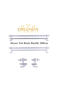Ahşap Başlıklı Alminyum Boru Rustik Perde Askısı Tek Raylı 100 CM Ahşap Başlıklı Alminyum Boru Rustik Perde Askısı Tek Raylı 100 CM