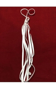 10 Mt Beyaz Yassı Maske Lastiği 5 Mm Örme Lastik 10 Mt Beyaz Yassı Maske Lastiği 5 Mm Örme Lastik