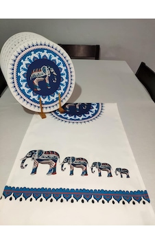 Viemso Etnik Fil Desenli Runner, 6'lı Supla Set Sku: Mır8690010202895 30 x 50 Viemso Etnik Fil Desenli Runner, 6'lı Supla Set Sku: Mır8690010202895 30 x 50