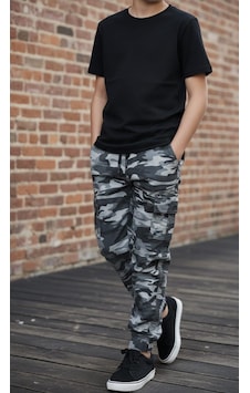 Black Steel Garson Boy Erkek Kamuflaj Desen Pantolon Bej Black Steel Garson Boy Erkek Kamuflaj Desen Pantolon Bej