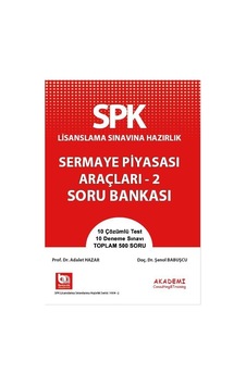 Sermaye Piyasası Araçları 2 Soru Bankası Sermaye Piyasası Araçları 2 Soru Bankası