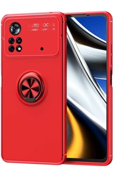 Xiaomi Poco M4 Pro 4g Kılıf Kamera Çıkıntılı Renkli Yüzüklü Standlı Mıknatıslı Kapak Ravel Xiaomi Poco M4 Pro 4g Kılıf Kamera Çıkıntılı Renkli Yüzüklü Standlı Mıknatıslı Kapak Ravel