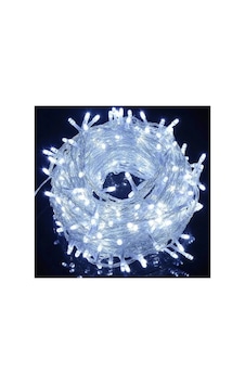 Yılbaşı Süs Led Işık Beyaz 10mt 100 Led 220v İç Mekan Eklenebilir Şeffaf