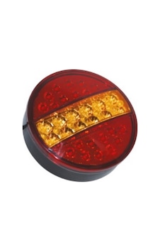 12v Stop Lambası Yuvarlak Ledli 3 Fonksiyonlu Kırmızı-sarı 140 60 12v Stop Lambası Yuvarlak Ledli 3 Fonksiyonlu Kırmızı-sarı 140 60