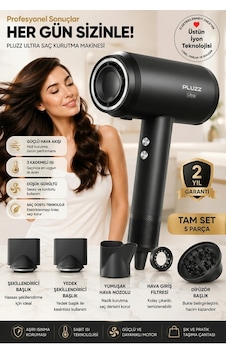 Pluzz X116 Ultra İyonlu Saç Kurutma Makinesi Ultra Sessiz Ve Hızlı Kurutma Siyah - 583112861 Pluzz X116 Ultra İyonlu Saç Kurutma Makinesi Ultra Sessiz Ve Hızlı Kurutma Siyah - 583112861