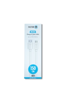 Factor-m Mıcro Data Kablo 2.4a 1.5m Beyaz