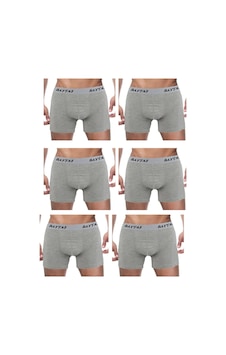 Baytaş Erkek Pamuklu Likralı Boxer 6'lı Paket 001