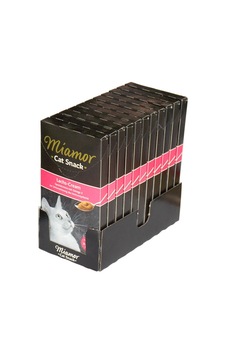 Miamor Cream Somonlu Yetişkin Kedi Ödülü 11'li 6 x 15 G 11'li Miamor Cream Somonlu Yetişkin Kedi Ödülü 11'li 6 x 15 G 11'li