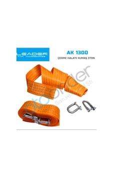 Çeki Halatı 3 Ton Çekme Halatı Kumaş Metal Kancalı