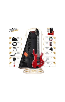 Midex Force-rd Profesyonel Axel Kasa Hsh Elektro Gitar Seti Kırmızı Midex Force-rd Profesyonel Axel Kasa Hsh Elektro Gitar Seti Kırmızı