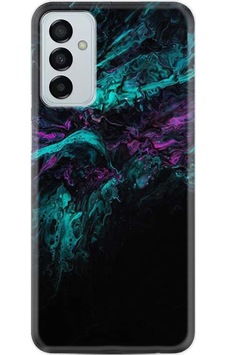 Samsung Uyumlu Galaxy A04S Kilif Resimli Silikon Abstract Green 1302 556612937