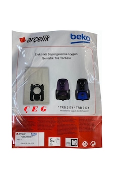 Arçelik Trb 3174  Elektrikli Süpürge Toz Torbası 5 Adet