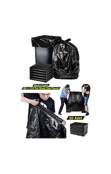 Mil Endüstriyel Jumbo Çöp Torbası 80x110 Cm 10 Adet