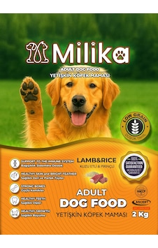 Milika Yetişkin Köpek Maması Kuzu Etli 2 Kg