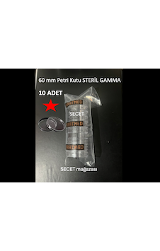Fıratmed 60 Mm Gamma Steril Plastik Petri Kabı 10 Adet/pk
