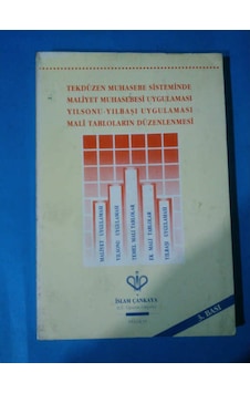 Tek Düzen Muhasebe Sistemin Maliyet Muh.uygulama Tek Düzen Muhasebe Sistemin Maliyet Muh.uygulama