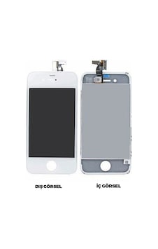 Teknonet Apple Uyumlu iPhone 4 Lcd+dokunmatik+çıtalı - Beyaz Teknonet Apple Uyumlu iPhone 4 Lcd+dokunmatik+çıtalı - Beyaz