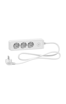 Schneider Electric Unica ST9431W 3'lü Topraklı Grup Priz 1.5 Metre Beyaz Schneider Electric Unica ST9431W 3'lü Topraklı Grup Priz 1.5 Metre Beyaz