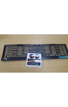 Siyah Plakalık Universal Klipsli 2 Adet Kupon Etiket Set 2 Set Siyah Plakalık Universal Klipsli 2 Adet Kupon Etiket Set 2 Set