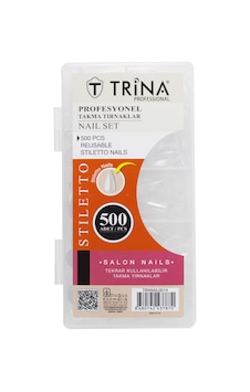 Trina Stiletto Takma Tırnak 500'lü Kutulu Trnnaıl0014 Trina Stiletto Takma Tırnak 500'lü Kutulu Trnnaıl0014