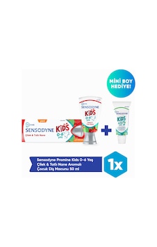 Sensodyne Promine 0-6 Yaş Çocuk Diş Macunu 50ml - Çilek Aromalı 50ml + Mini Boy Hediye 15ml Sensodyne Promine 0-6 Yaş Çocuk Diş Macunu 50ml - Çilek Aromalı 50ml + Mini Boy Hediye 15ml