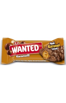 Eti Wanted Karamelli Bar 24 x 22 G Eti Wanted Karamelli Bar 24 x 22 G