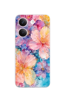 Poco X8 Pro Uyumlu Renkli Çiçekler Sulu Boya Baskılı Silikon Kılıf Poco X8 Pro Uyumlu Renkli Çiçekler Sulu Boya Baskılı Silikon Kılıf