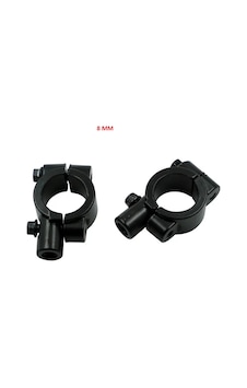 Motosiklet Bisiklet Üniversal Gidon Ayna Kelepçesi 8mm Siyah Motosiklet Bisiklet Üniversal Gidon Ayna Kelepçesi 8mm Siyah