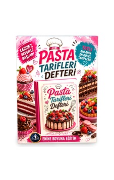Pasta Tarifleri Defteri Çok Renkli Pasta Tarifleri Defteri Çok Renkli
