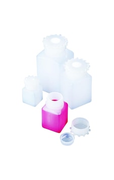 Hdpe Şişe, Kare, Taksimatlı, Contalı Kapak, 100 Ml