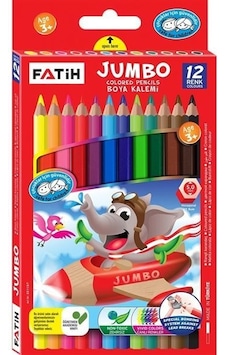 Fatih Jumbo Kuruboya 12 Renk Tam Boy