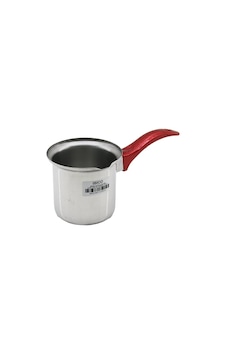 No-5 Çelik Cezve Kırmızı Kulp 5492