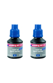Edding Bt-30 Beyaz Tahta Kalem Mürekkebi 30 Ml 2 Li Set Mavi Mavi