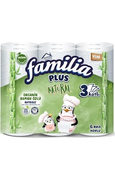 Familia Havlu Natural Plus 6 Rulo