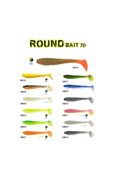 Fujin Round Bait 70mm Silikon Balık Fujin Round Bait 70mm Silikon Balık