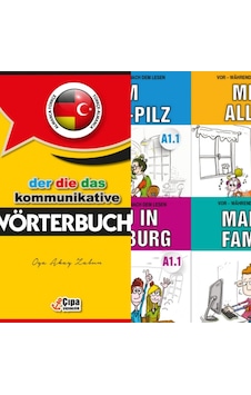 Çıpa Almanca A1Seviye Hikaye + Sözlük Seti Toplam 5 Kitap