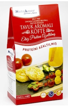 NutrAmor Glutensiz Tavuk Aromalı Etsiz Köfte 120 G NutrAmor Glutensiz Tavuk Aromalı Etsiz Köfte 120 G