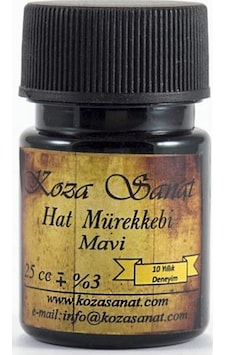 Koza Mavi Hat Mürekkebi 25Cc. Koza Mavi Hat Mürekkebi 25Cc.