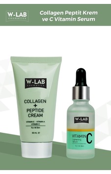 W-Lab Cosmetics C Vitaminli Serum + Kolajen Peptit Krem Set W-Lab Cosmetics C Vitaminli Serum + Kolajen Peptit Krem Set