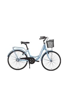Bisan Sorrento Kadın Şehir Bisikleti 44cm V 26 Jant 3 Vites Bebe Mavi Silver Çok Renkli