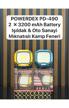 Powerdex Pd-490 Profesyonel Çalışma Lambası 136 Led 6.400 Mah Type-c Hızlı Şarj Powerbank Özellikli Mıknatıslı Çok Renkli Powerdex Pd-490 Profesyonel Çalışma Lambası 136 Led 6.400 Mah Type-c Hızlı Şarj Powerbank Özellikli Mıknatıslı Çok Renkli