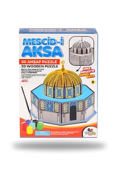 Mescid-ı Aksa 3d Ahşap Puzzle Maketi Boyanabilir Boya Fırça Seti Mescid-ı Aksa 3d Ahşap Puzzle Maketi Boyanabilir Boya Fırça Seti