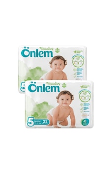 Önlem Botanika Bebek Bezi Junior 5 Numara 2 x 32 Adet 2'li Önlem Botanika Bebek Bezi Junior 5 Numara 2 x 32 Adet 2'li
