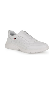Libero Erkek Sneaker Ayakkabı Hakiki Deri Antik Slip-on Bağcıksız Delikli Hafif Kalın Eva Taban L6002 Beyaz Libero Erkek Sneaker Ayakkabı Hakiki Deri Antik Slip-on Bağcıksız Delikli Hafif Kalın Eva Taban L6002 Beyaz