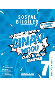 Pruva Akademi 7. Sınıf Sosyal Bilgiler Sınav Modu Deneme Sınavı 2023 Pruva Akademi 7. Sınıf Sosyal Bilgiler Sınav Modu Deneme Sınavı 2023